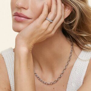 14k White Gold Lab-Grown Diamond 4.00ct Round Eternity Band for $1730